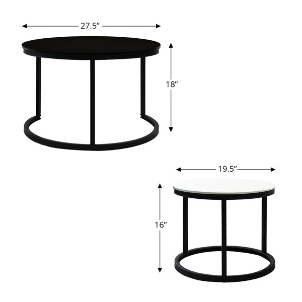 Orren Ellis Ila 2 Piece Coffee Table Set & Reviews Wayfair